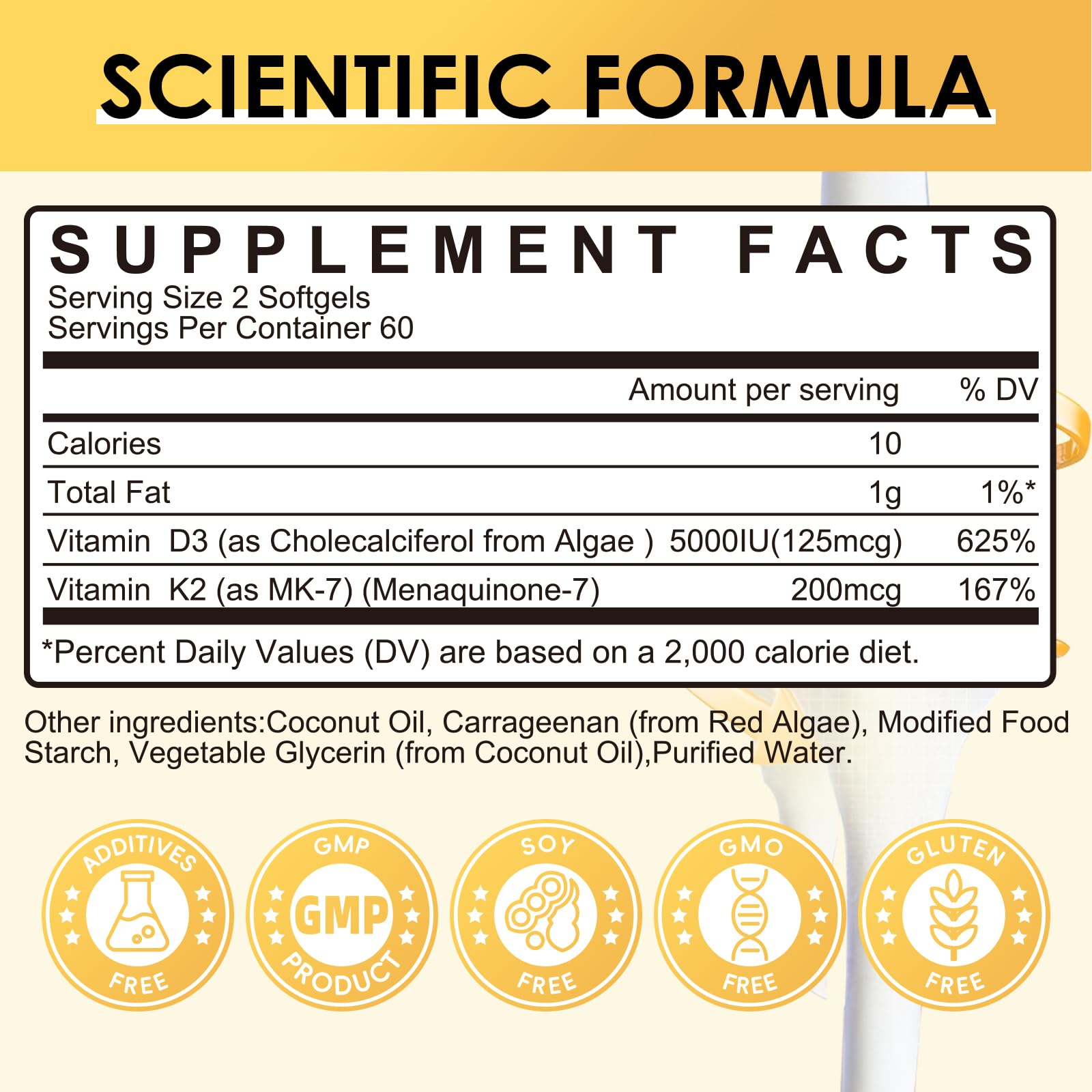 GPGP GreenPeople bottle label close-up showing dosage and ingredients