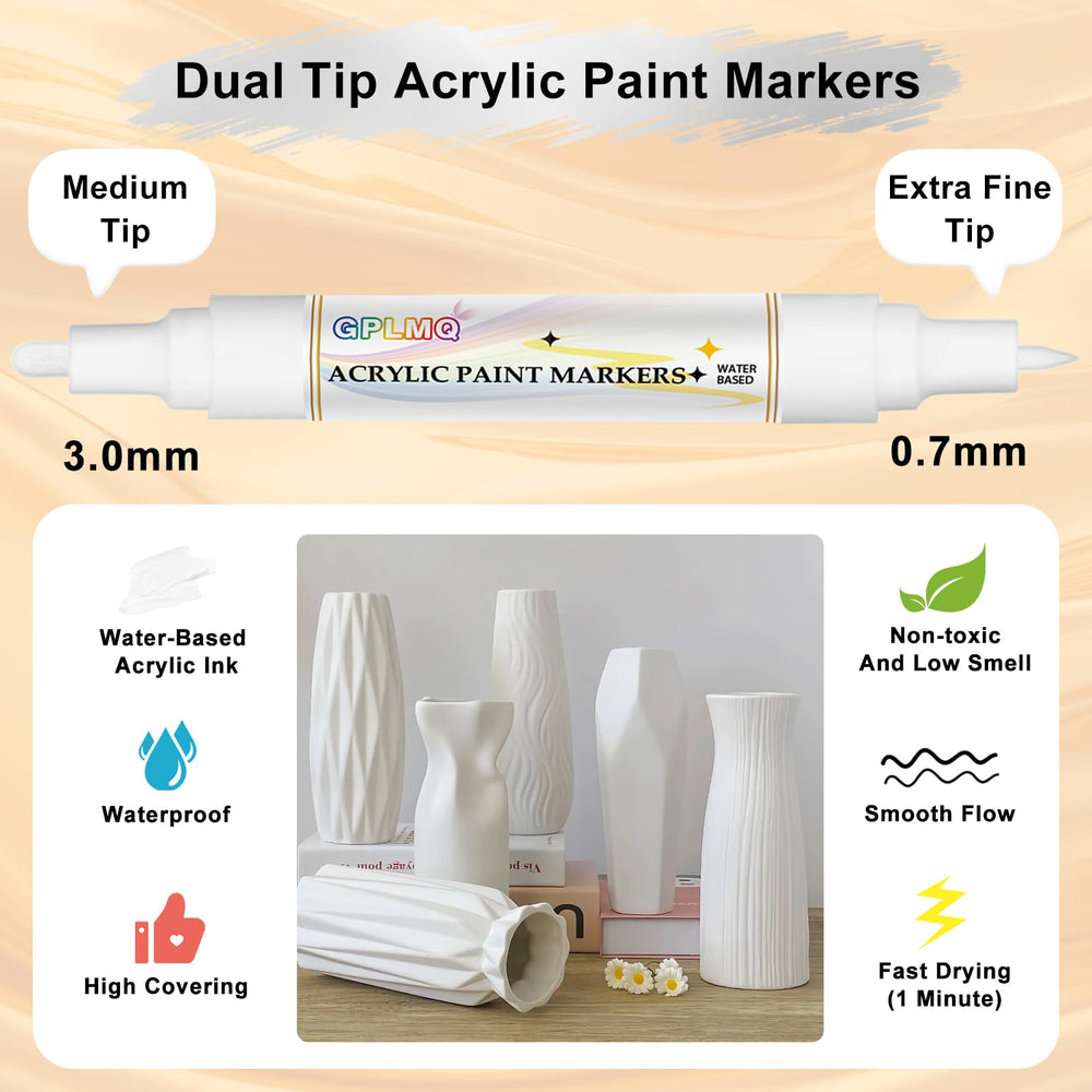 GPLMQ Water-based ink delivers vibrant, quick-drying white on various materials.