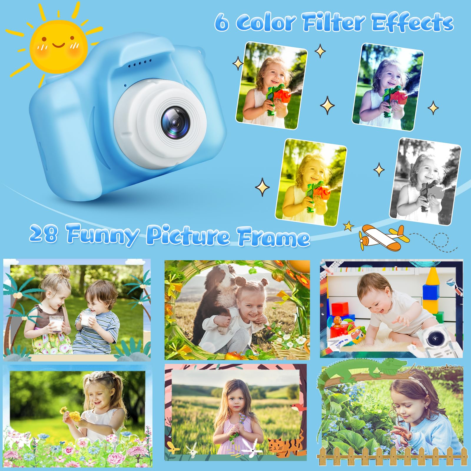 GPOSY kid camera with durable silicone body for active play