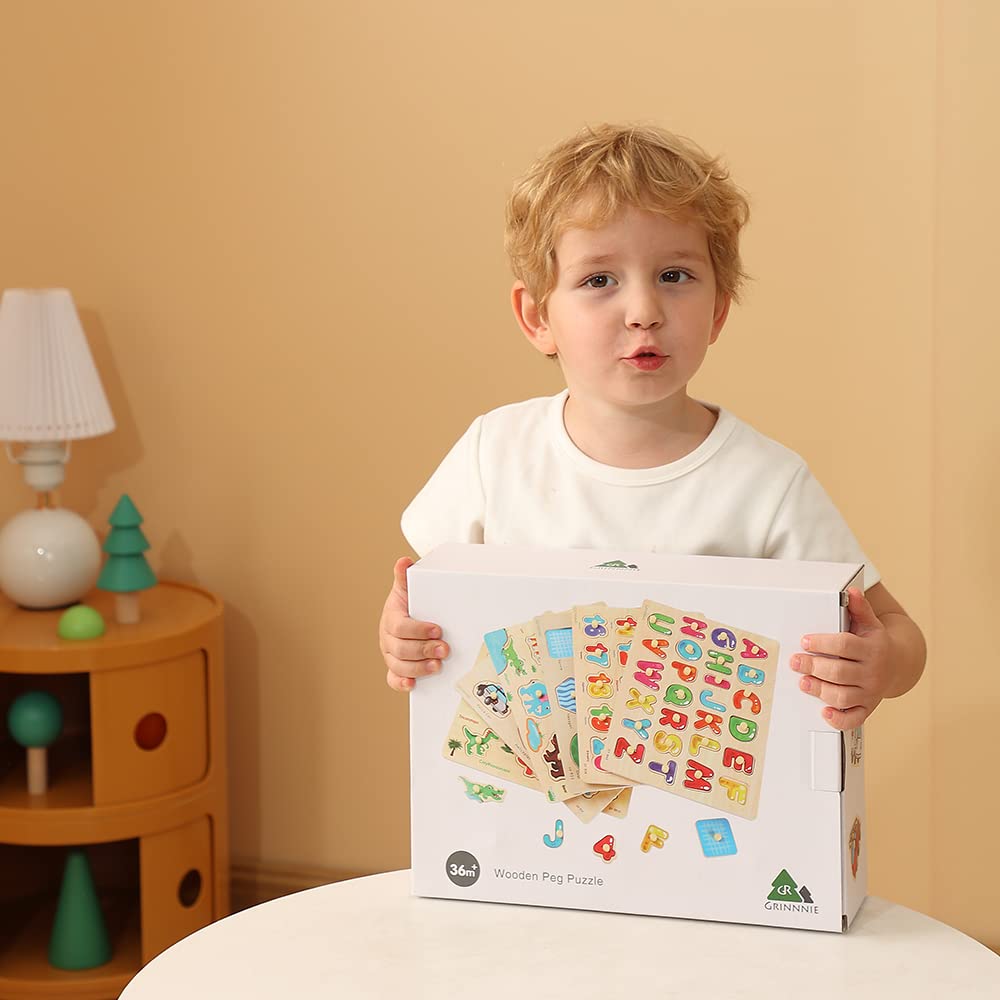 GR GRINNNIE number puzzle pieces designed to support counting skills