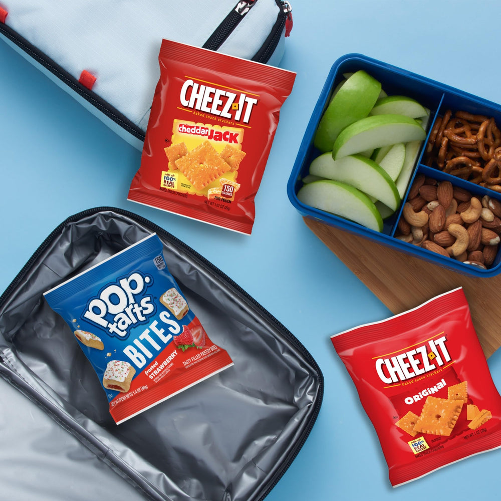 Grab-and-go snack pack inside the box for busy days