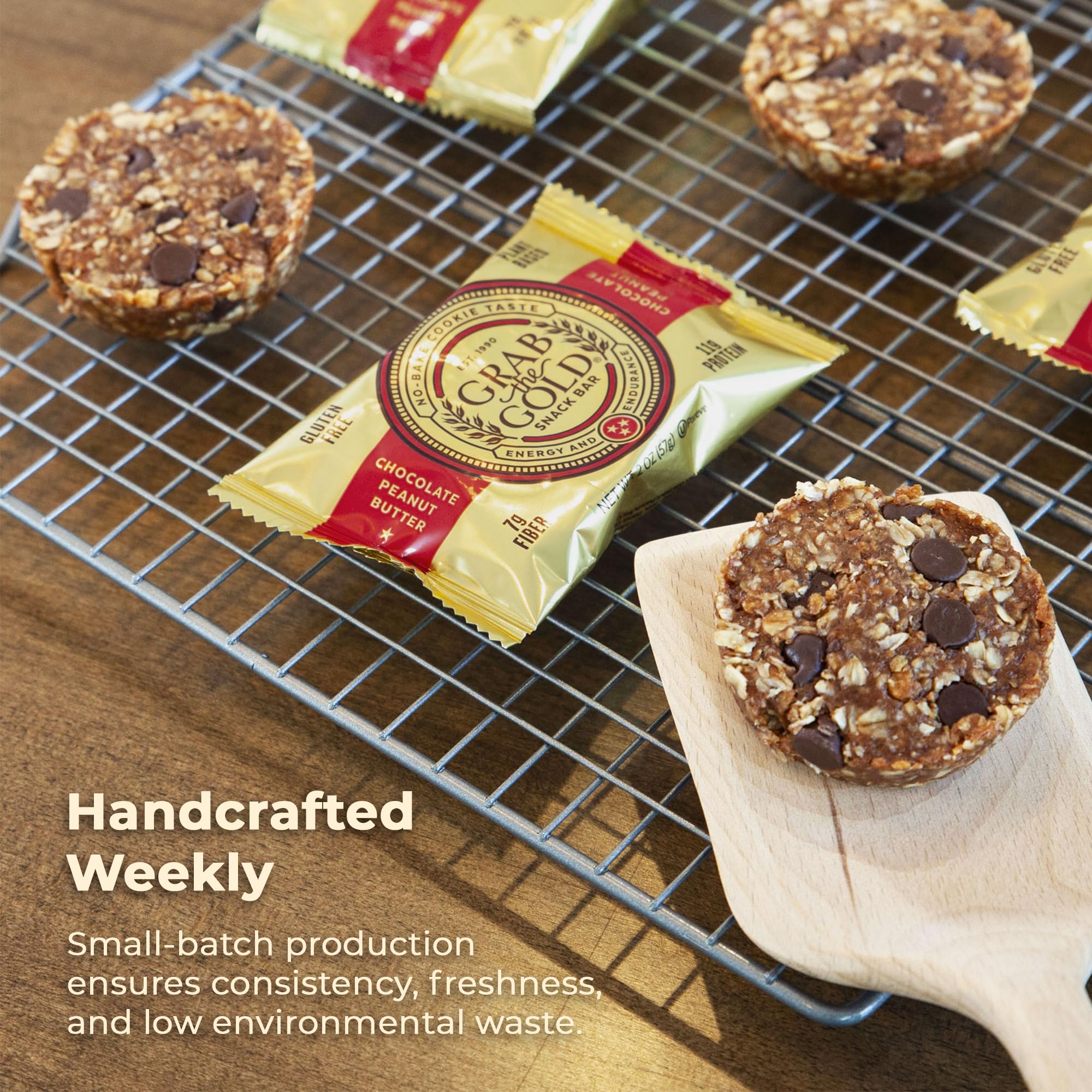 Grab The Gold USA-made bar supports high-fiber energy for daily routines.
