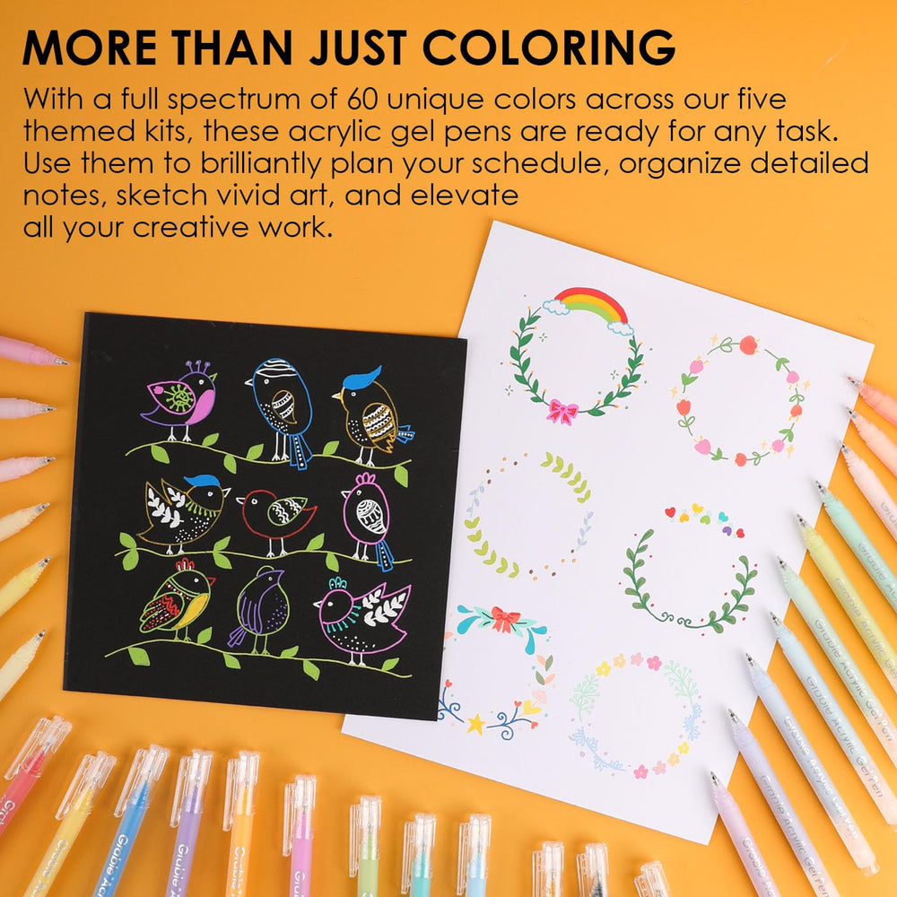 Grabie 200gsm coloring pad keeps colors bleed-free.