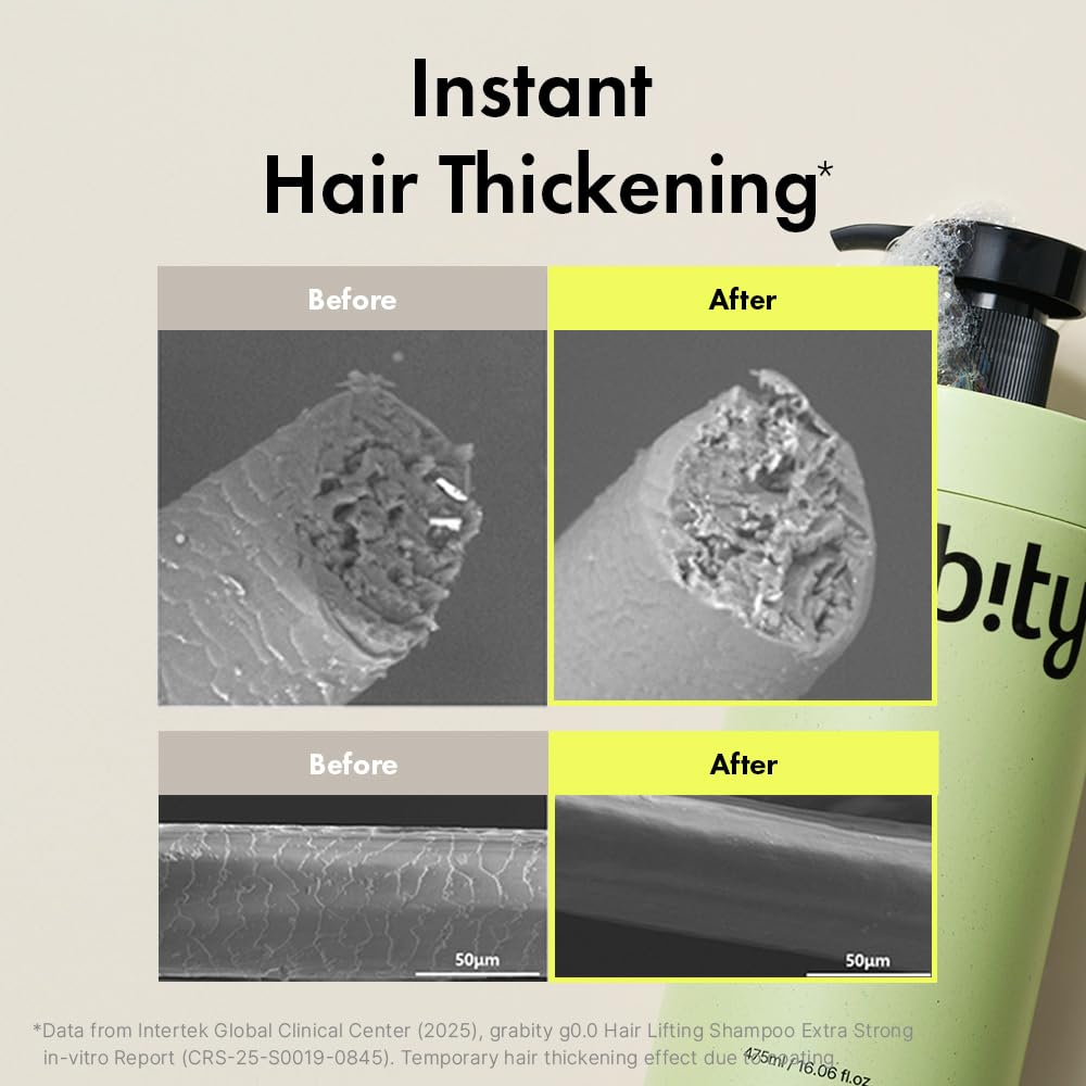Grabityg0.0 shampoo on shelf signaling volume boost