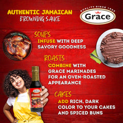Grace Browning Sauce grill application enhances beef and poultry sear.
