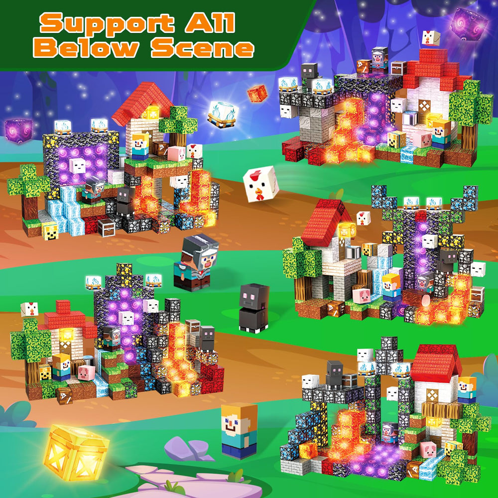 GraceDuck castle-glow blocks bring imaginative play to life with bright illumination