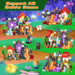GraceDuck castle-glow blocks bring imaginative play to life with bright illumination