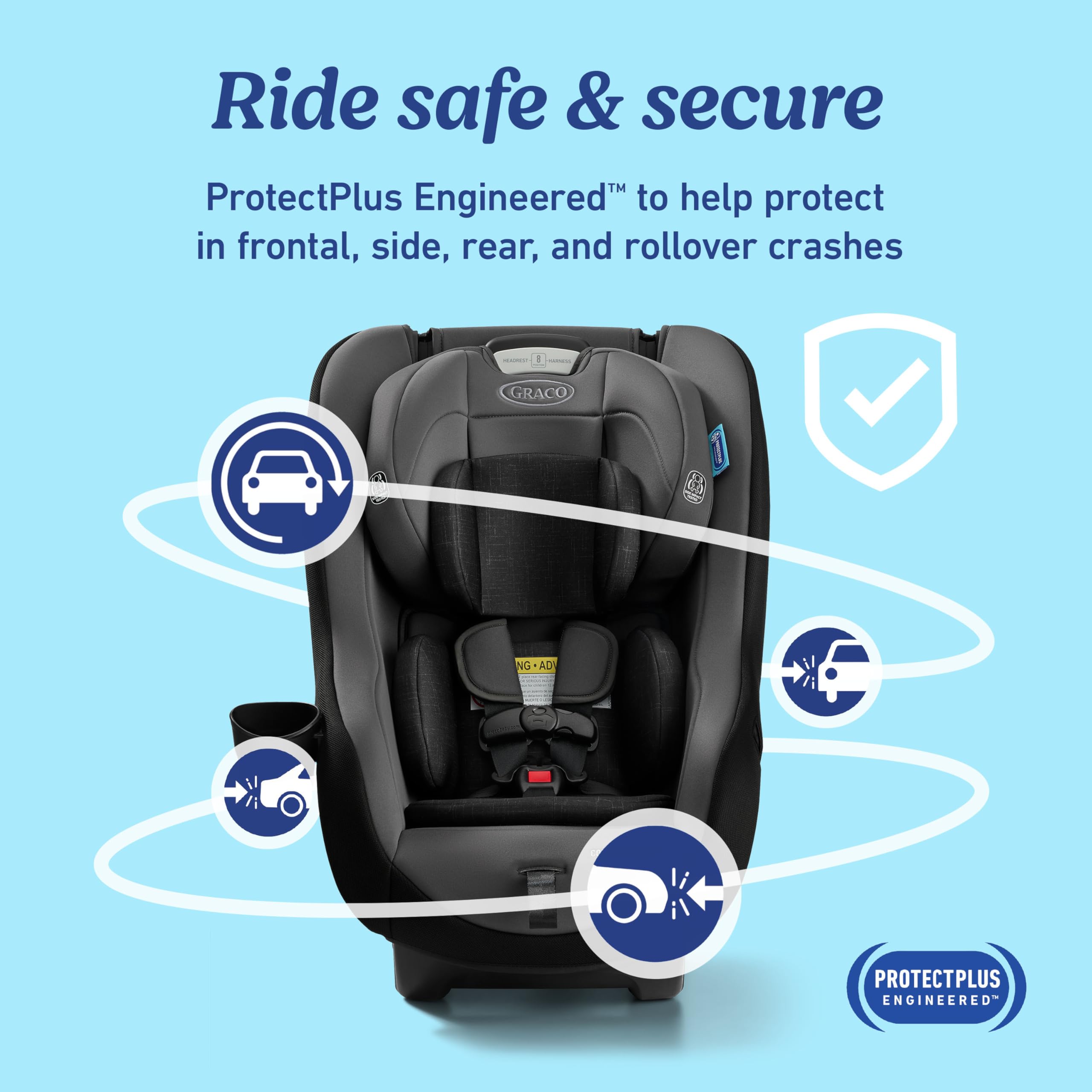 Graco Contender Slim LATCH and level indicator for easy installation