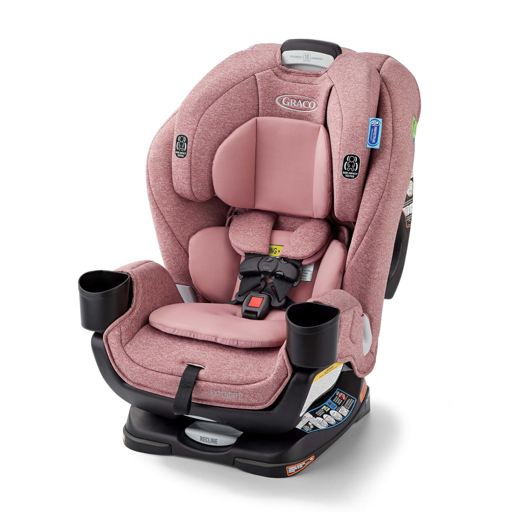 Graco Extend2Fit extension panel provides up to five inches of rear-facing legroom.