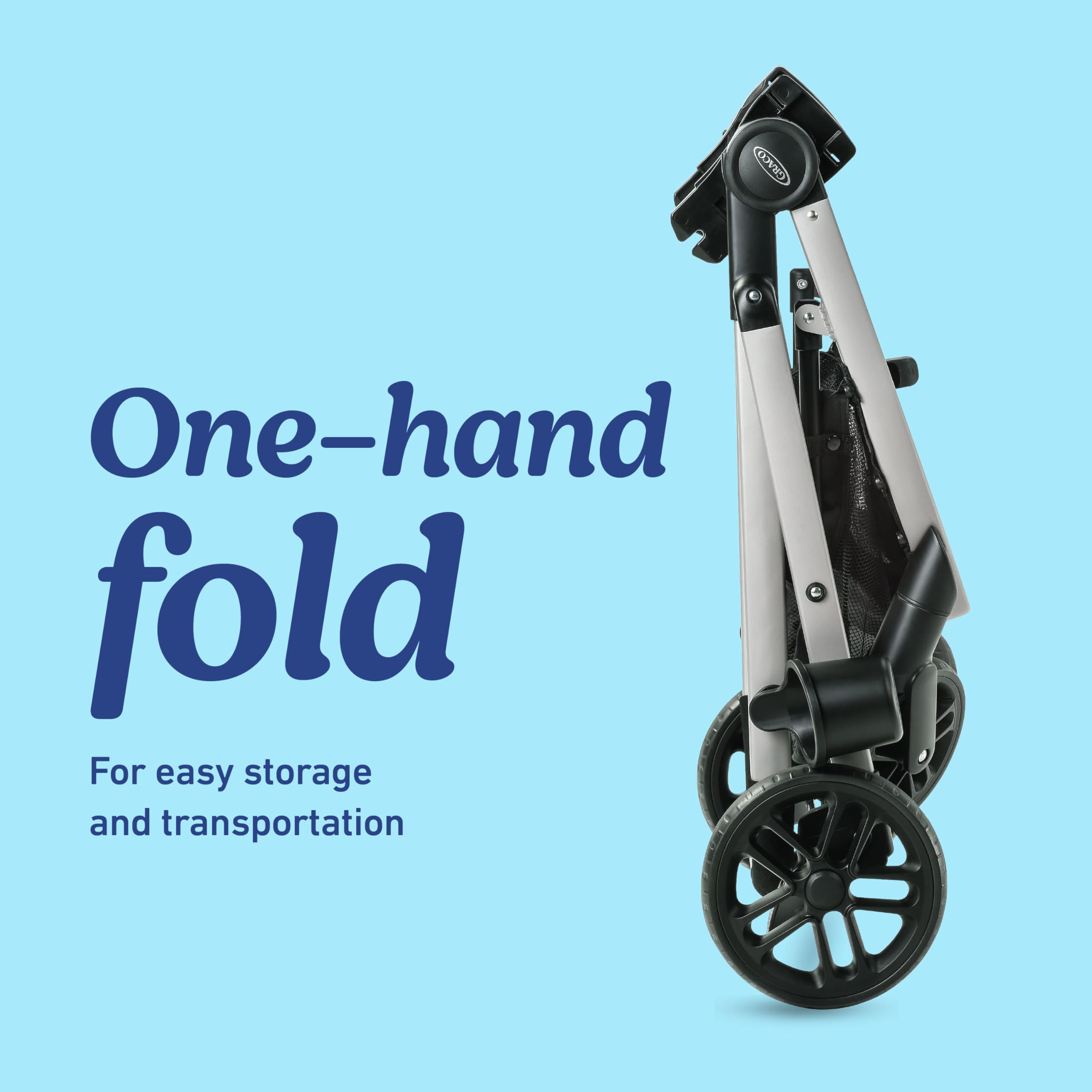Graco Modes Pramette one-hand fold demonstration