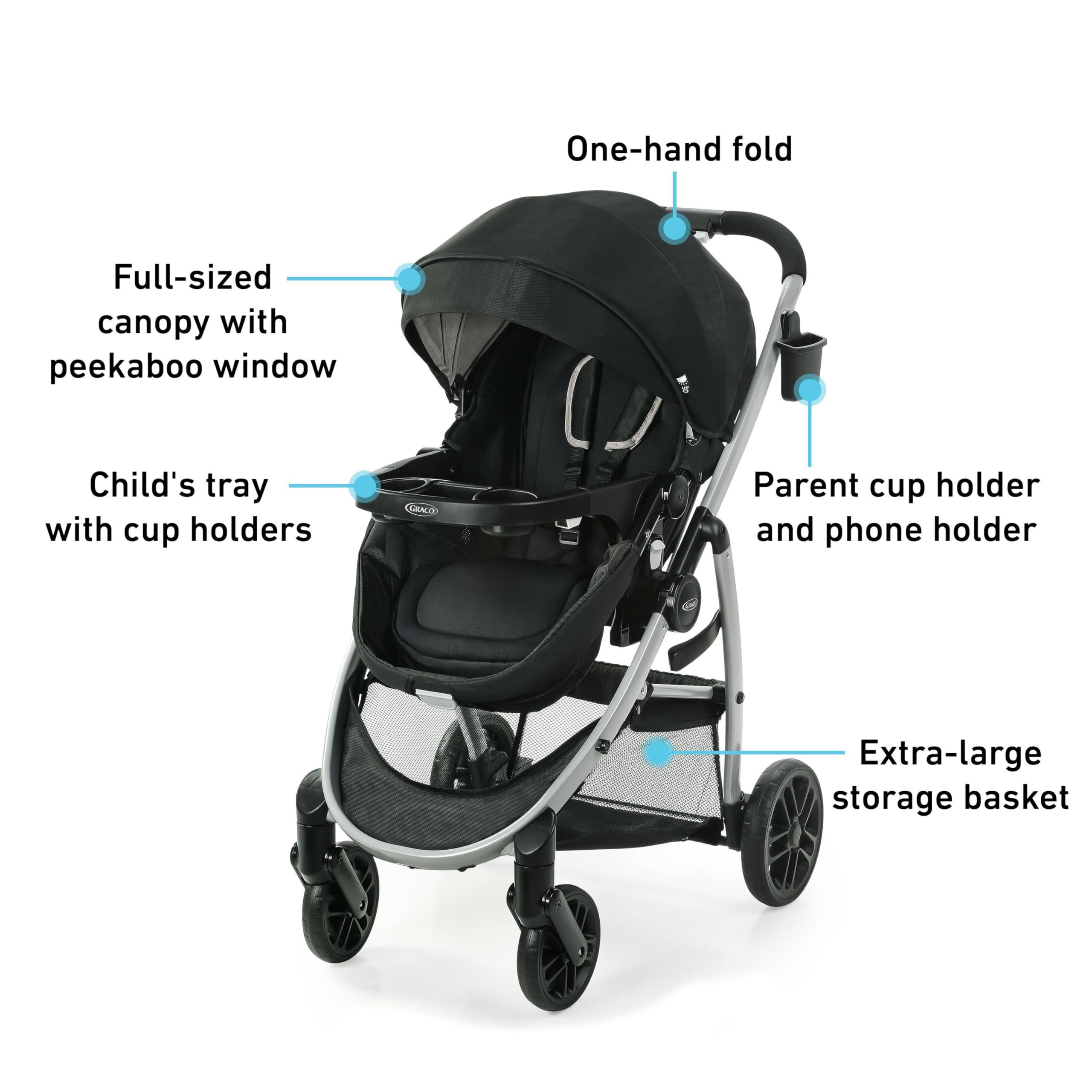Graco Modes Pramette removable child tray with cup holders