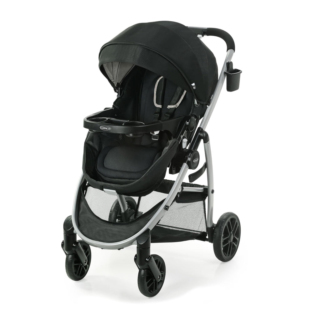 Graco Modes Pramette stroller setup showing 3-in-1 versatility for growing families