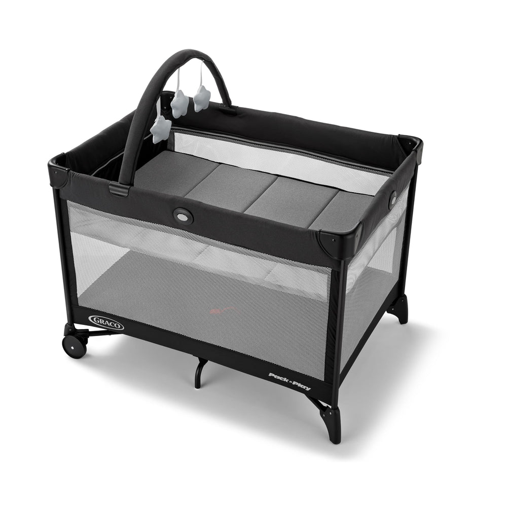 Graco On The Go Zip bassinet view for easy eye contact during naps.