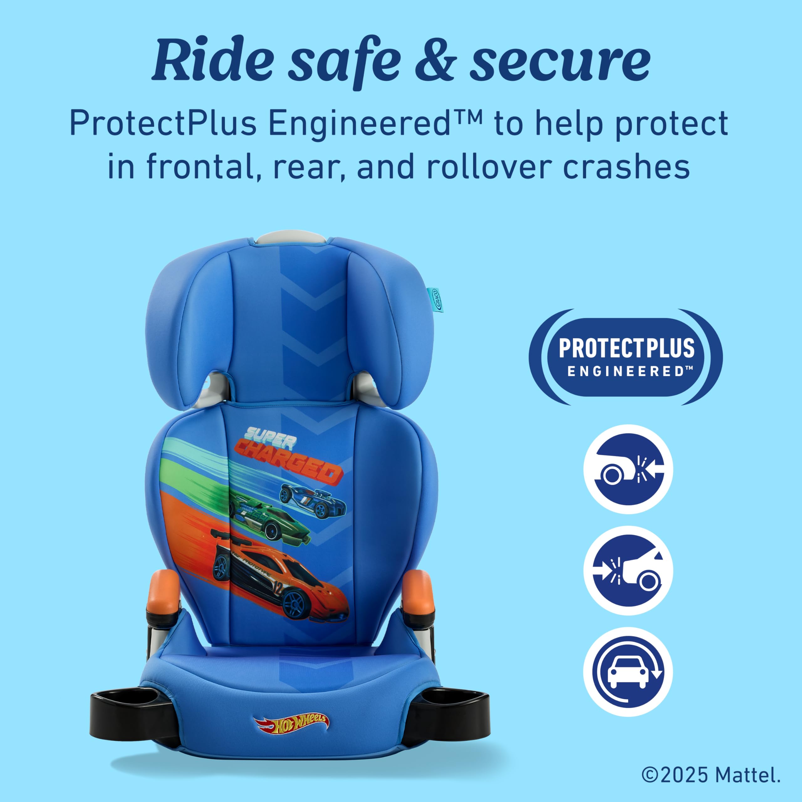 Graco ProtectPlus Engineered protects your child in multiple crash scenarios.