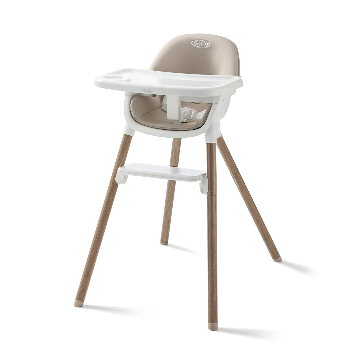 Graco Ready2Dine DLX baby highchair for cozy, safe meals.