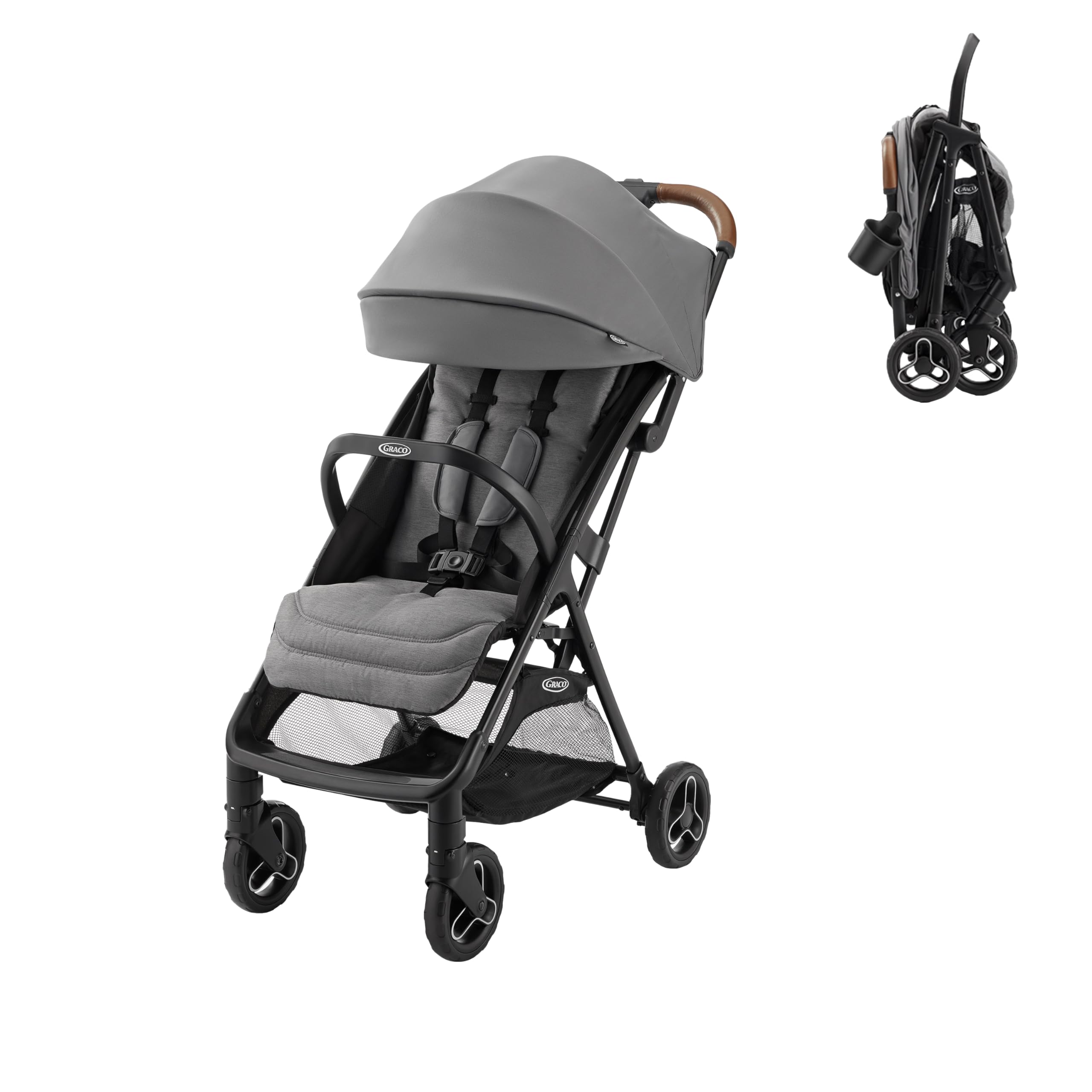Graco Ready2Jet auto-fold in action for easy one-handed folding