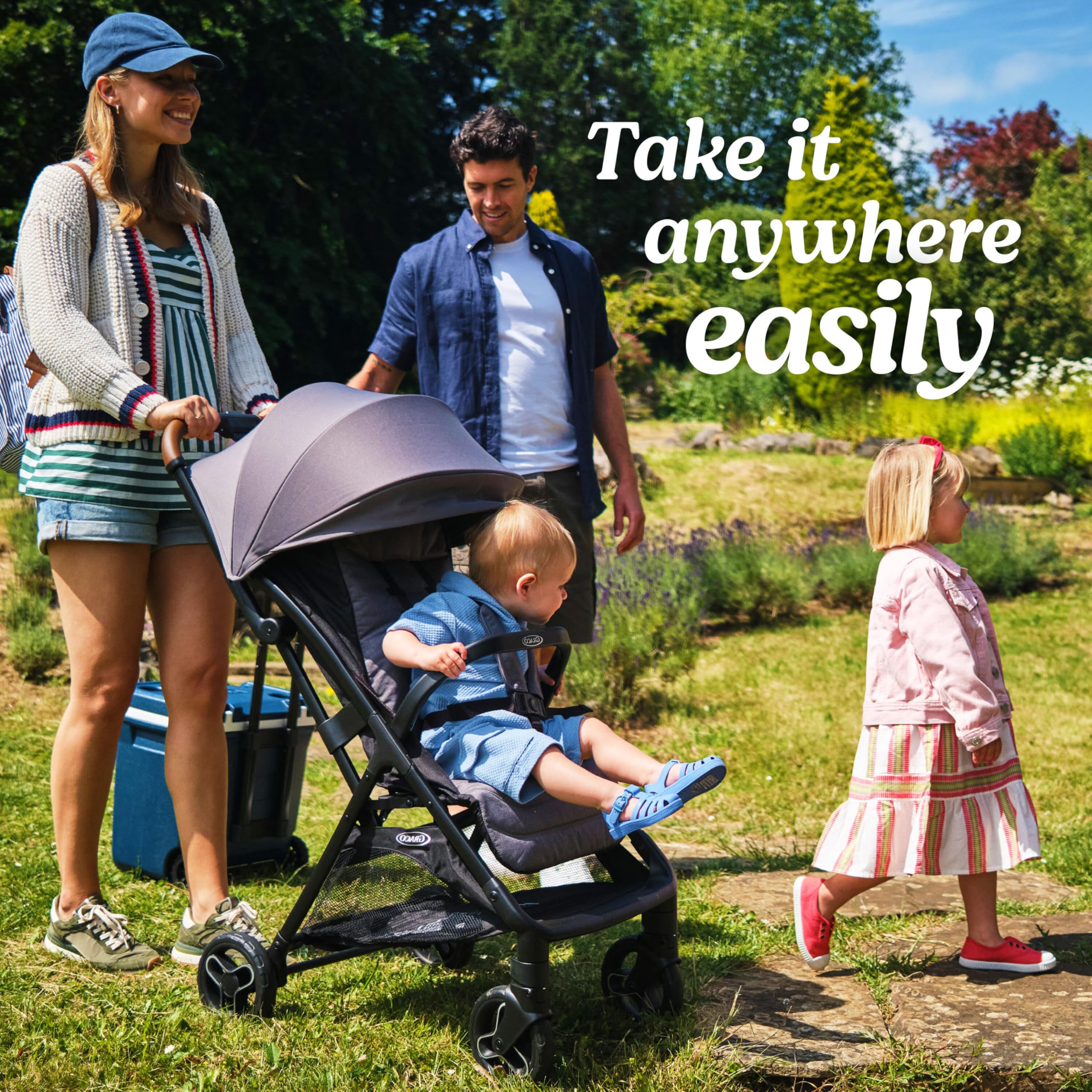 Graco Ready2Jet leatherette handle for stylish, comfortable grip