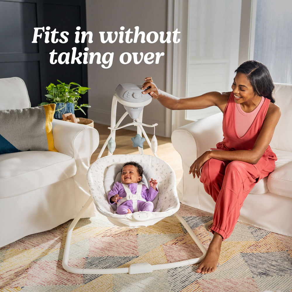 Graco Simple Sway provides 6 swing speeds to tailor motion
