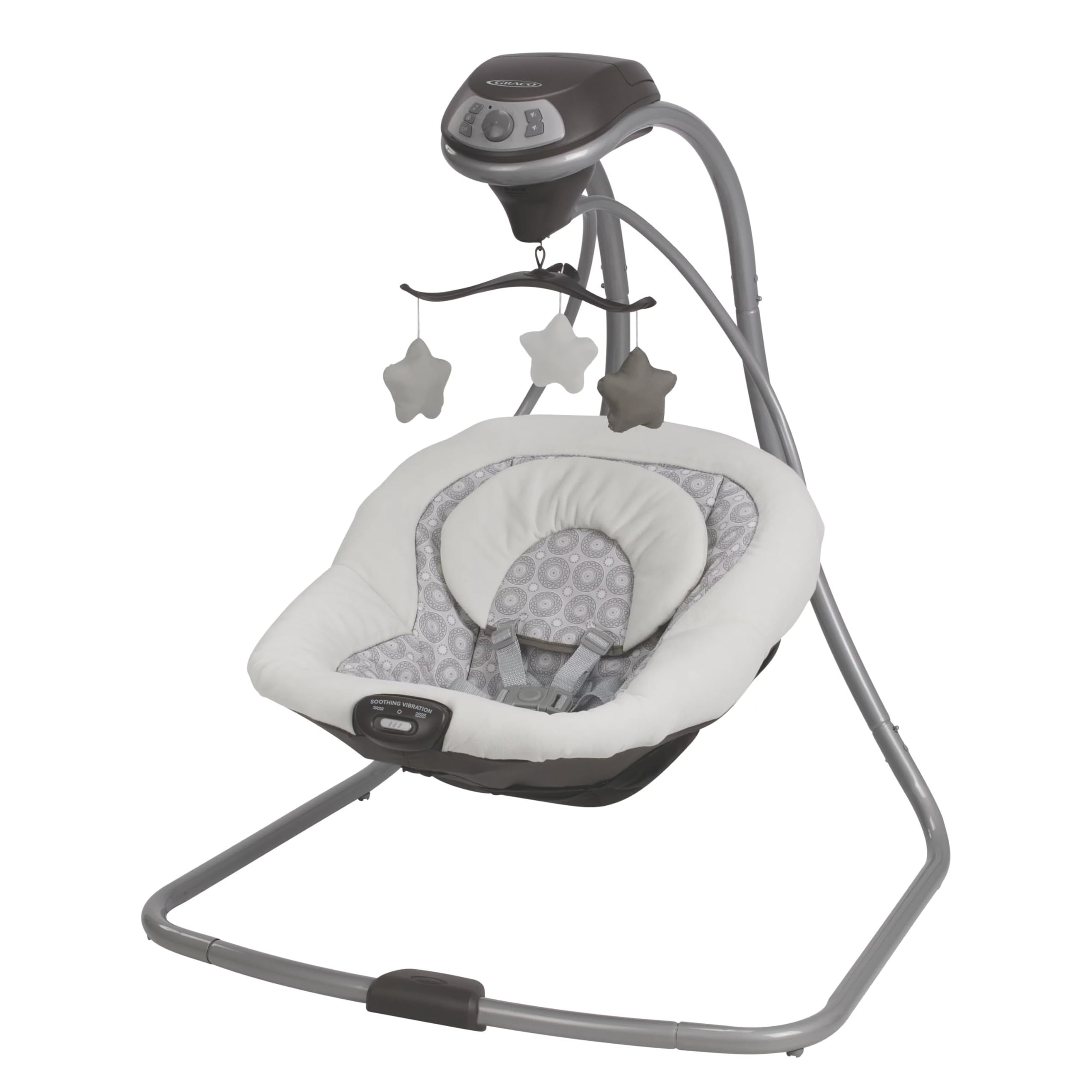 Graco Simple Sway Abbington side-to-side motion comforts baby