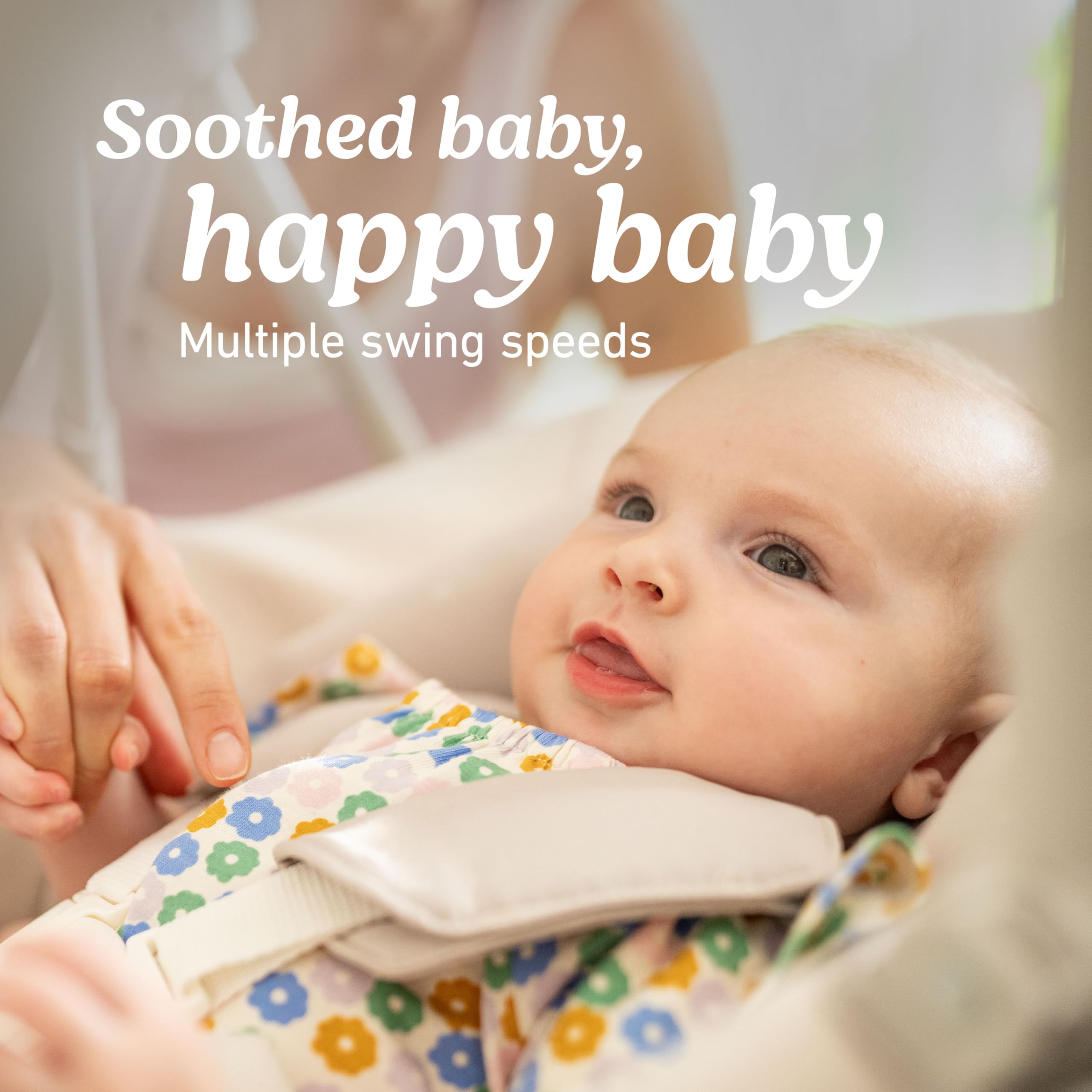 Graco Slim Spaces 100% recycled fabrics feel soft against baby skin.