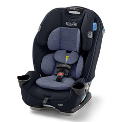 Graco SlimFit 3-in-1 seat in slim design frees back seat space for families.
