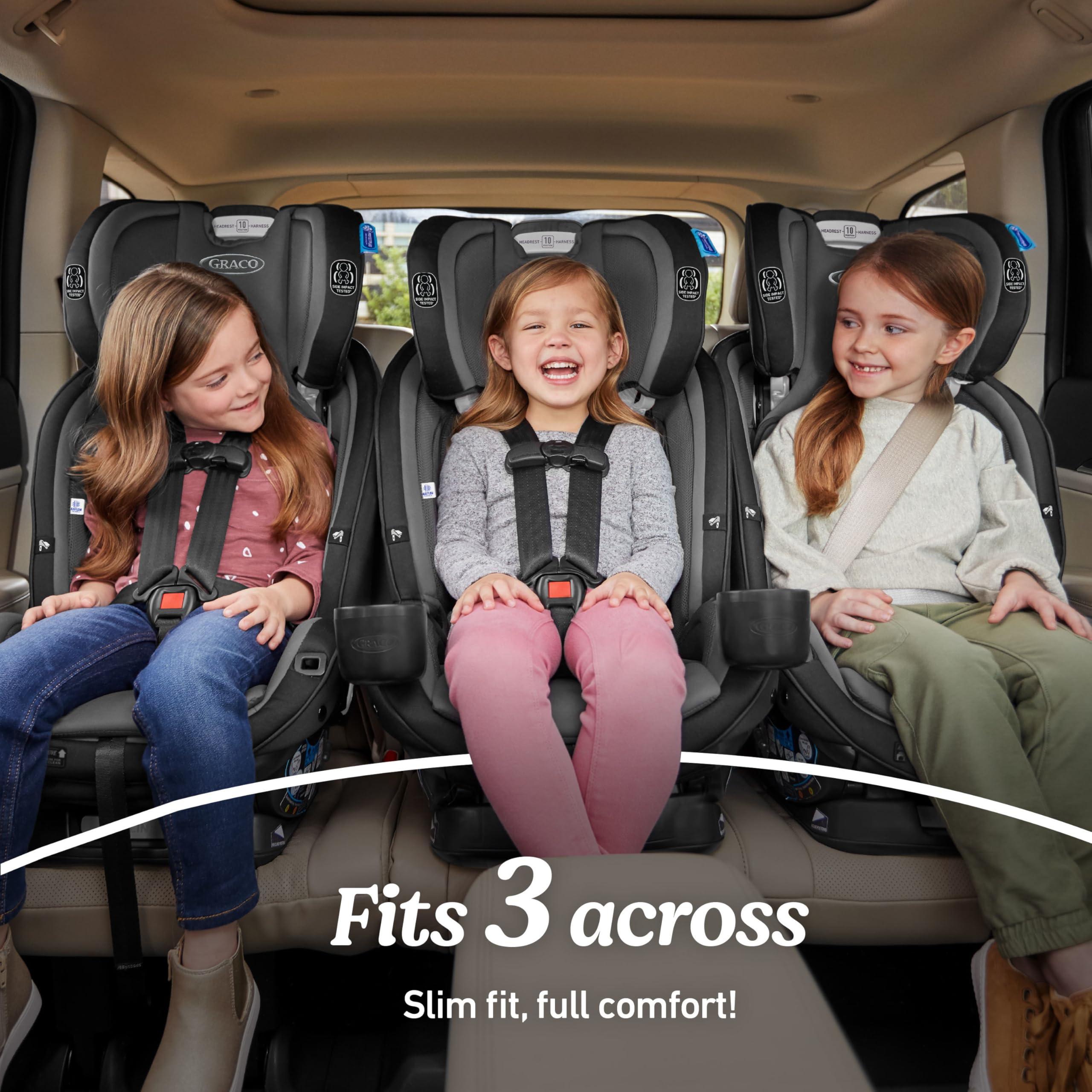 Graco SlimFit3 LX forward-facing harness grows with your child