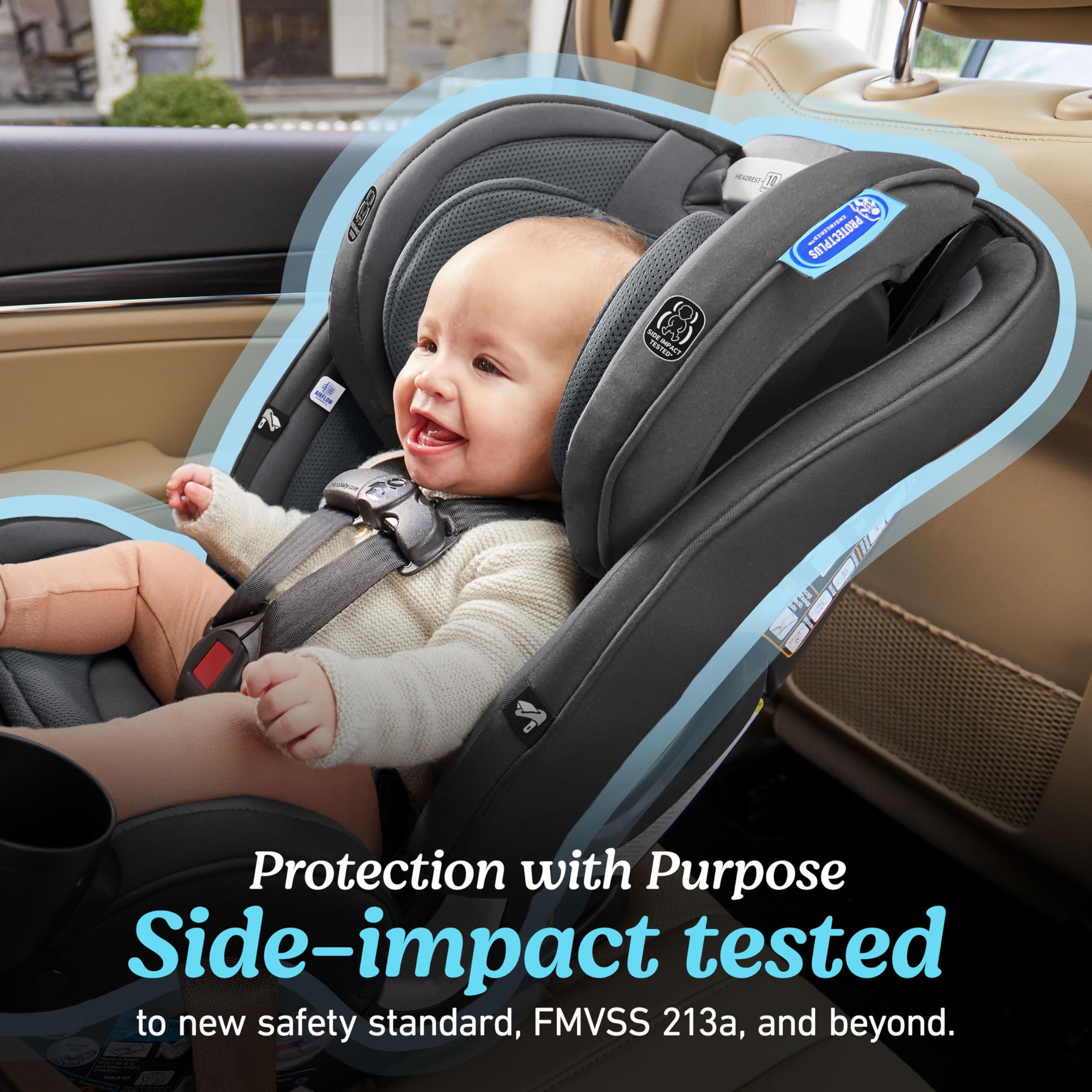 Graco SlimFit3 LX highback booster extends seating options for older kids