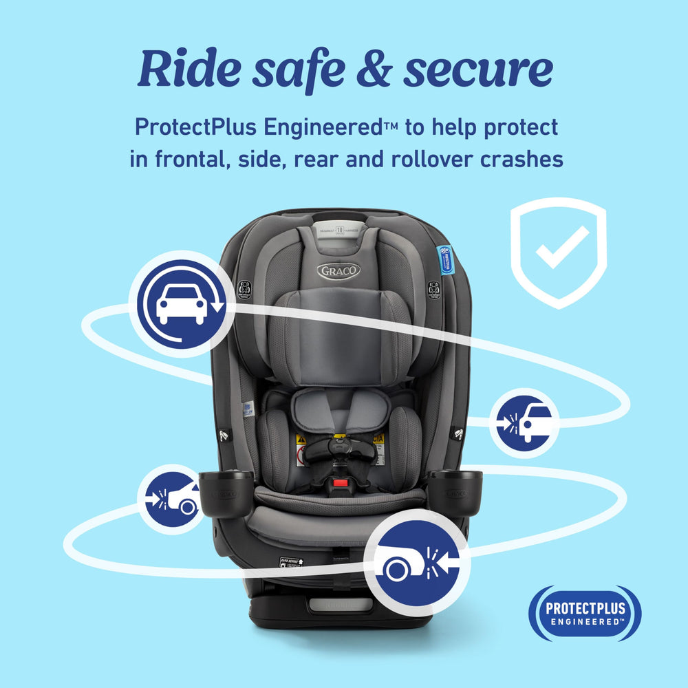 Graco SlimFit3 LX InRight LATCH click for quick secure installation