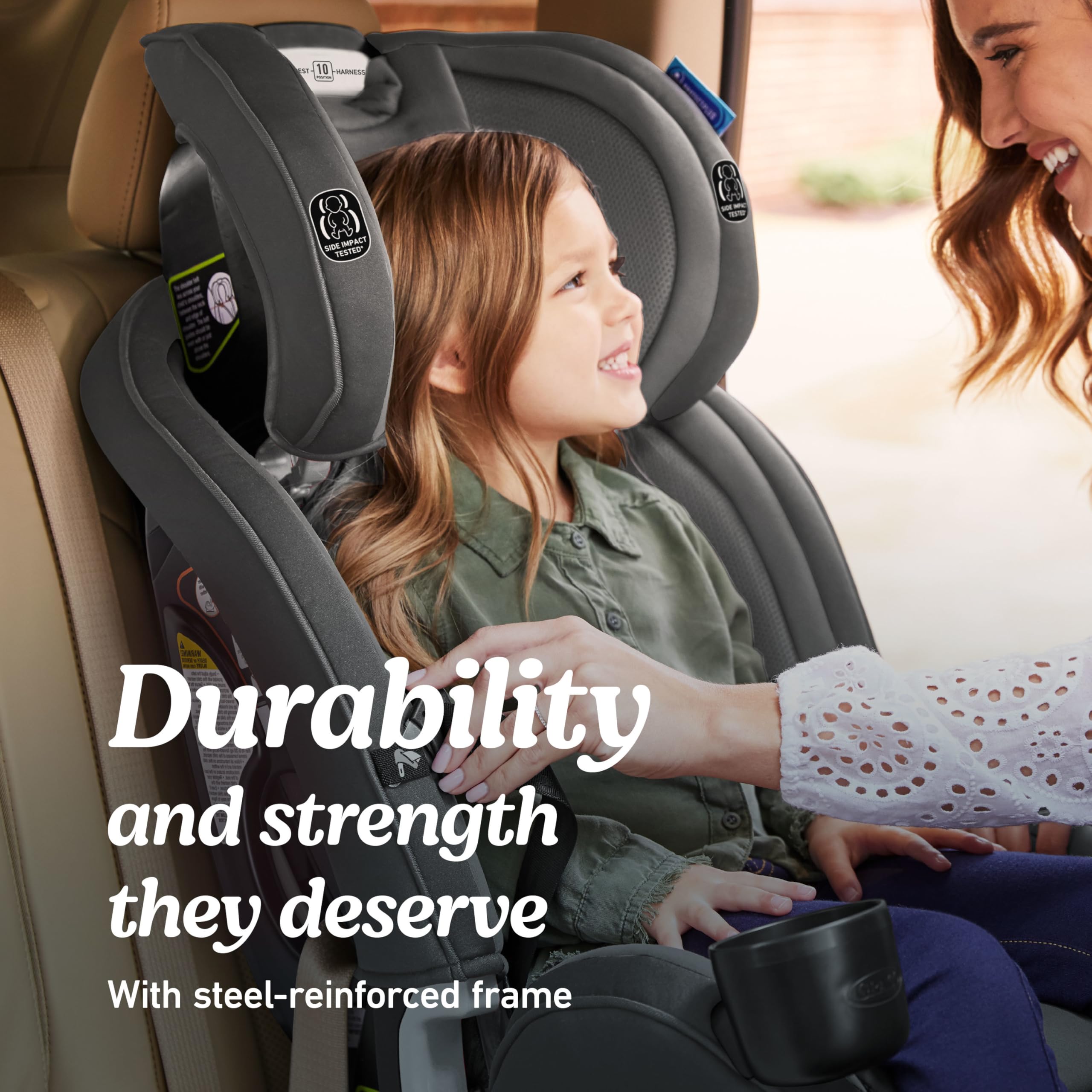 Graco SlimFit3 LX quick-remove cover simplifies cleaning