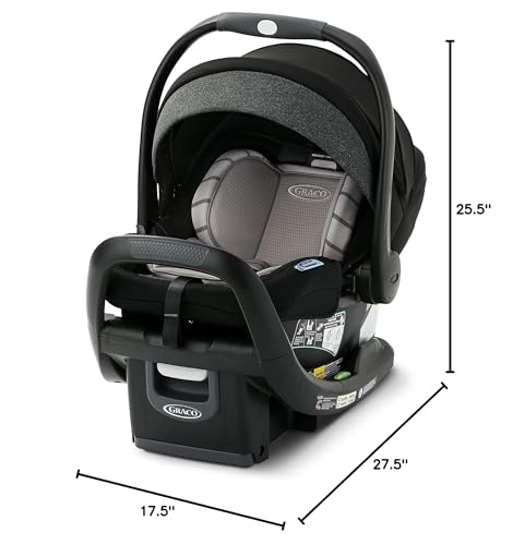 Graco SnugRide SnugFit DLX compatible with Graco strollers for travel systems.