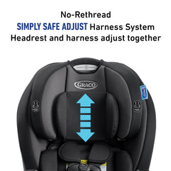 Graco TriRide headrest adjustment with multiple height options