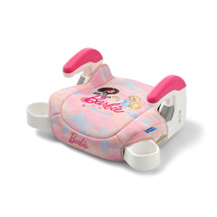 Graco TurboBooster 2.0 Barbie Painterly design enhances seat aesthetics and belt fit.