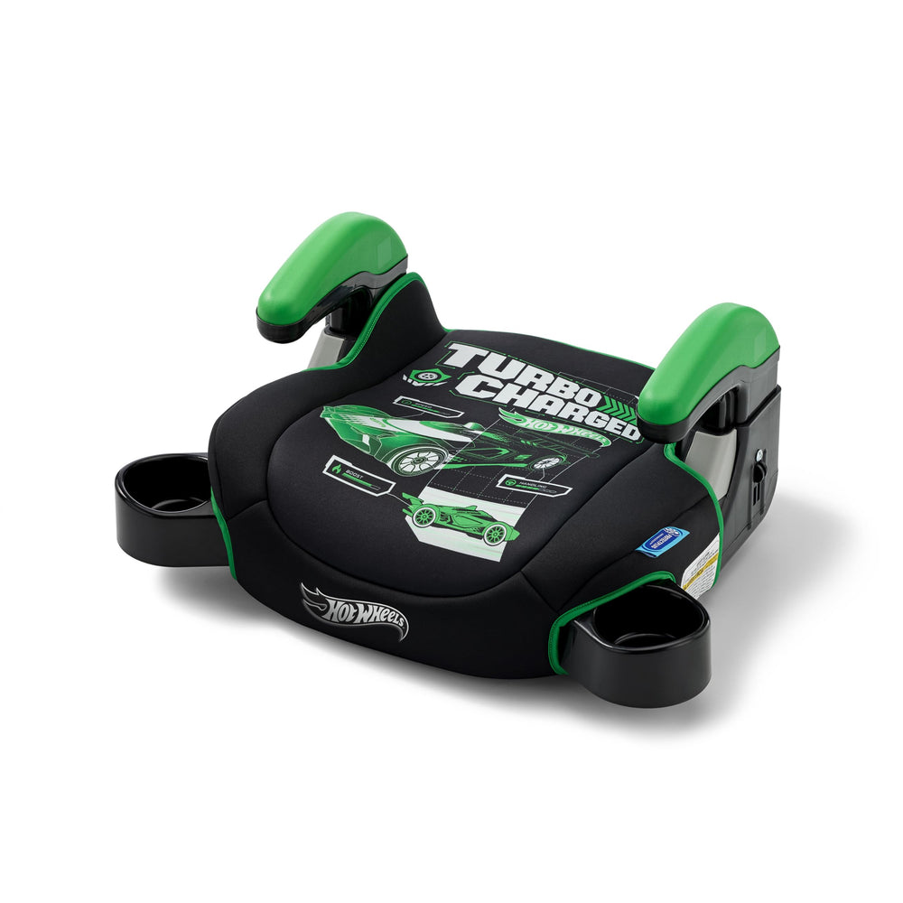 Graco TurboBooster 2.0 Hot Wheels Gamer front view showing a comfy booster for growing kids