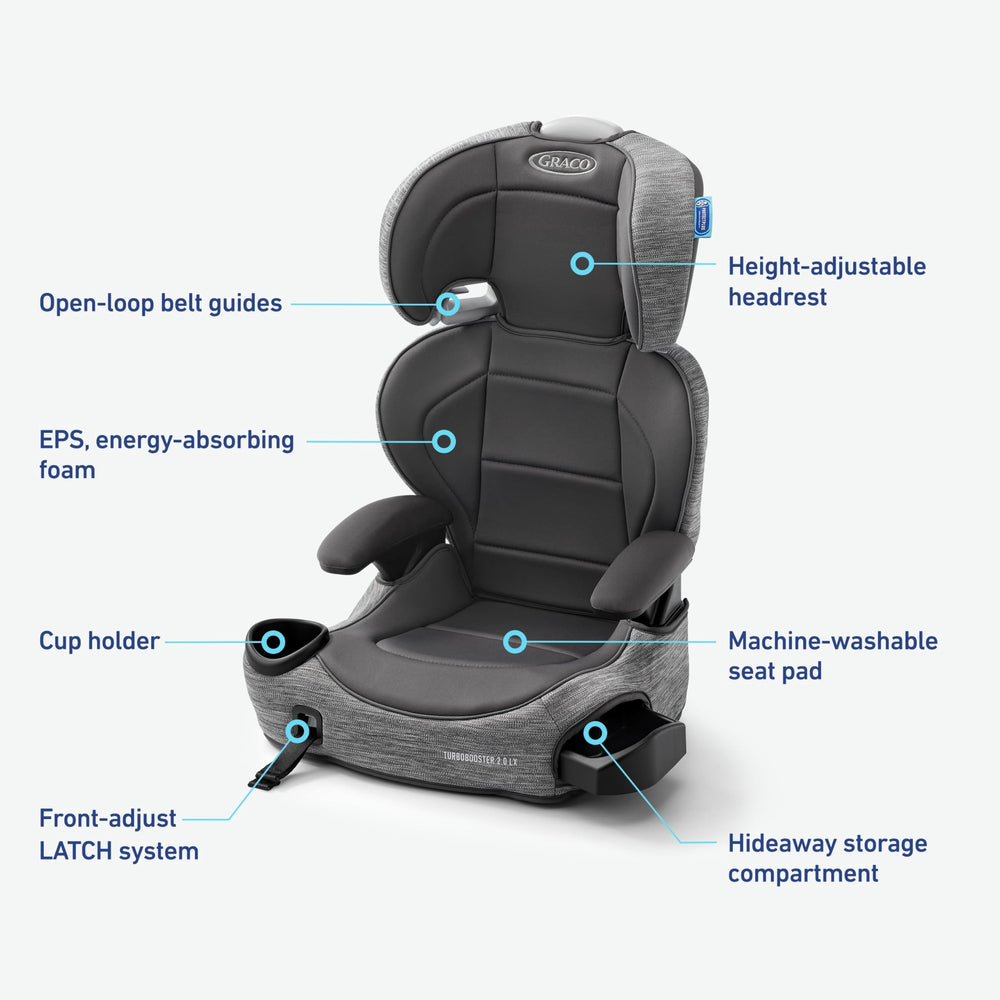 Graco TurboBooster 2.0 LX Gannon cup holder in use