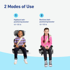 Graco TurboBooster 2.0 LX Gannon headrest adjustment highlight