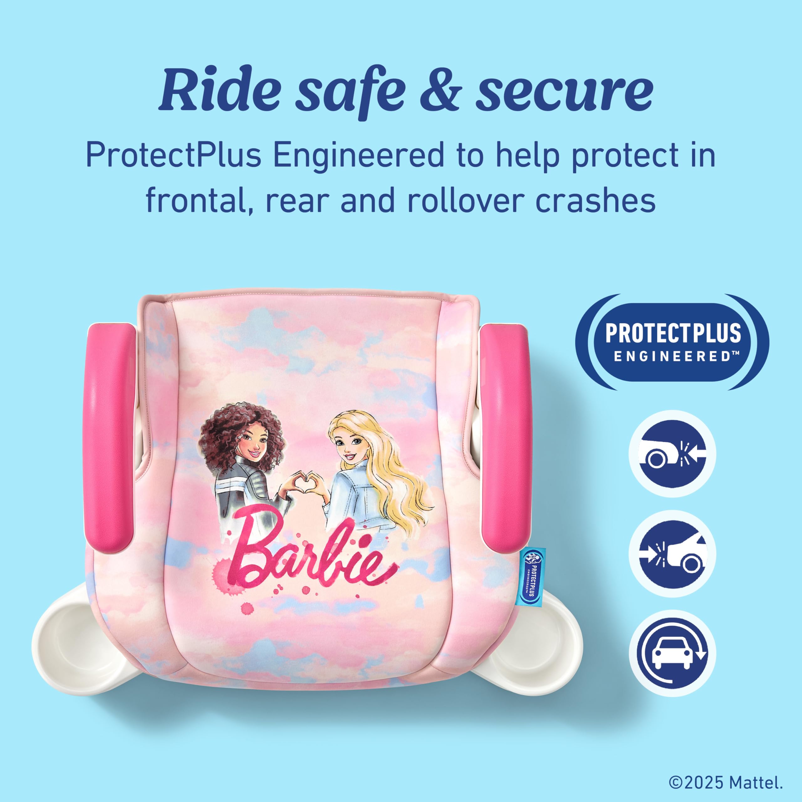 Graco TurboBooster 2.0 machine-washable seat pad for simple cleaning.