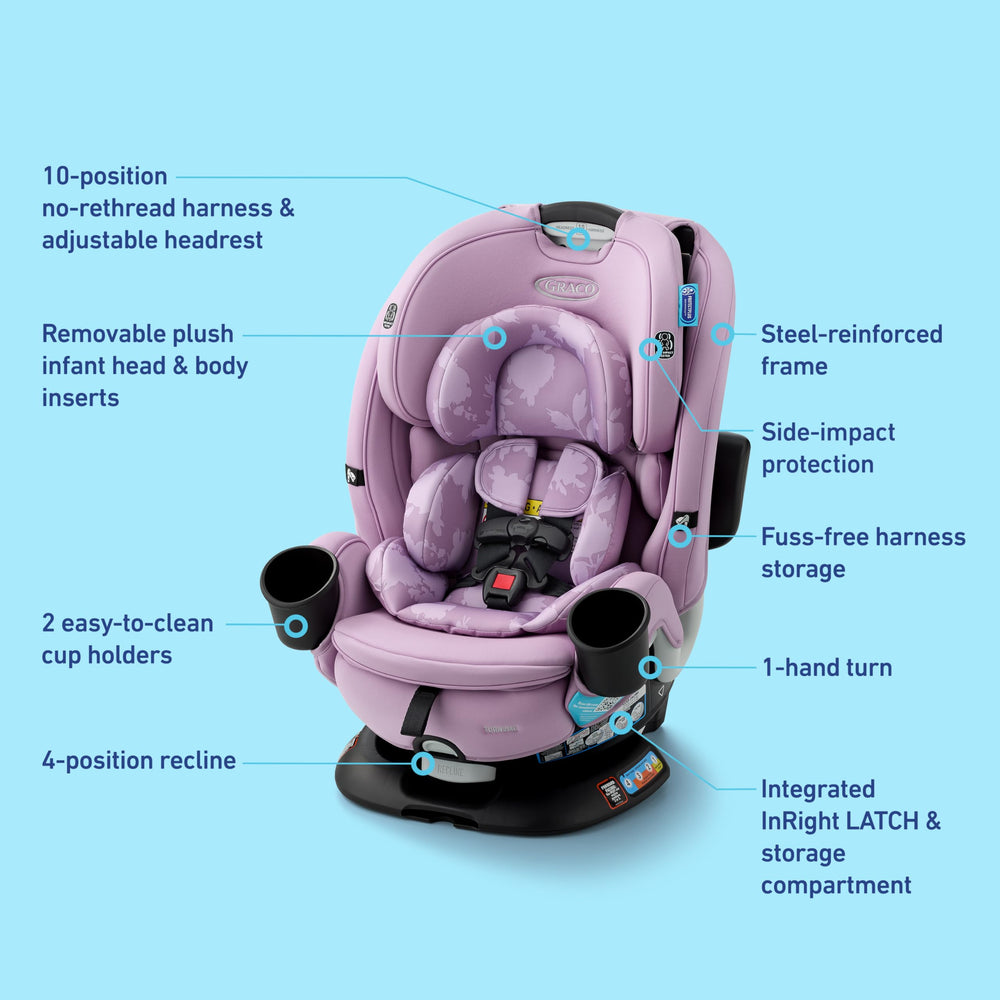 Graco Turn2Me cup holders keep drinks within reach
