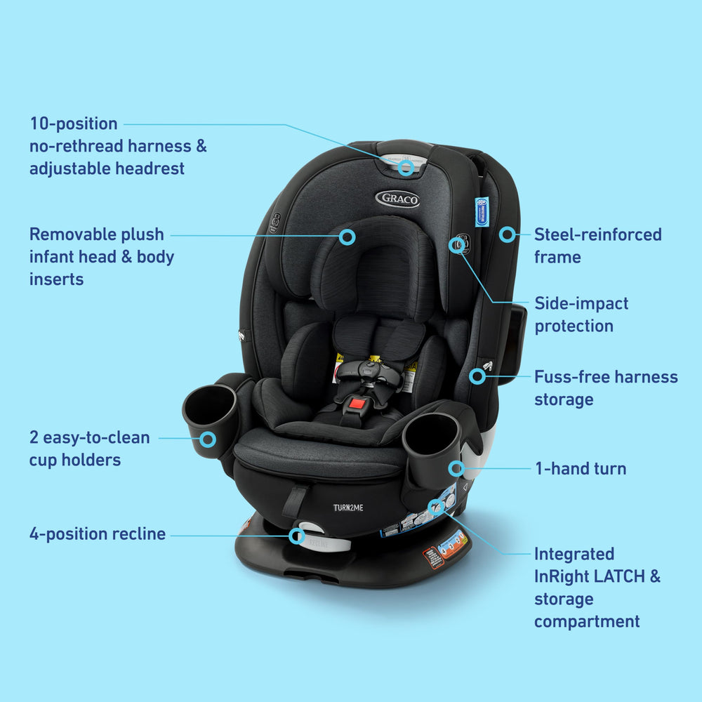 Graco Turn2Me ProtectPlus Engineered for enhanced side impact testing.