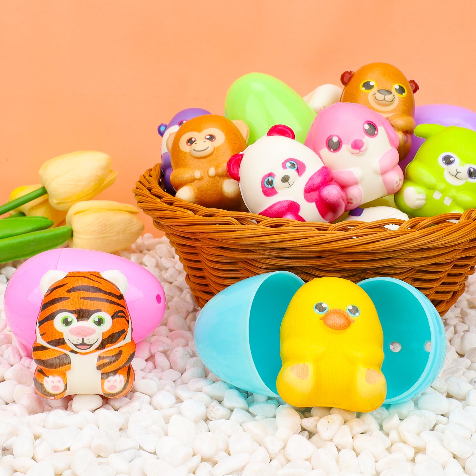 Gralima animal squishy toys inside eggs support classroom rewards and imaginative play