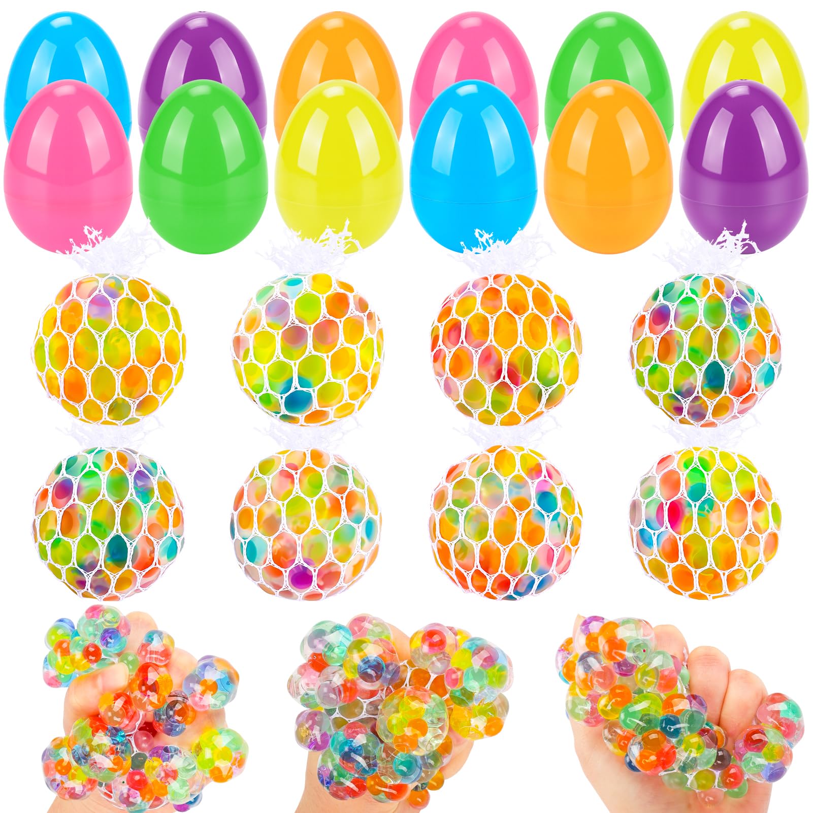 Gralima 12-pack Easter eggs in vibrant colors for festive egg hunts and party favors.