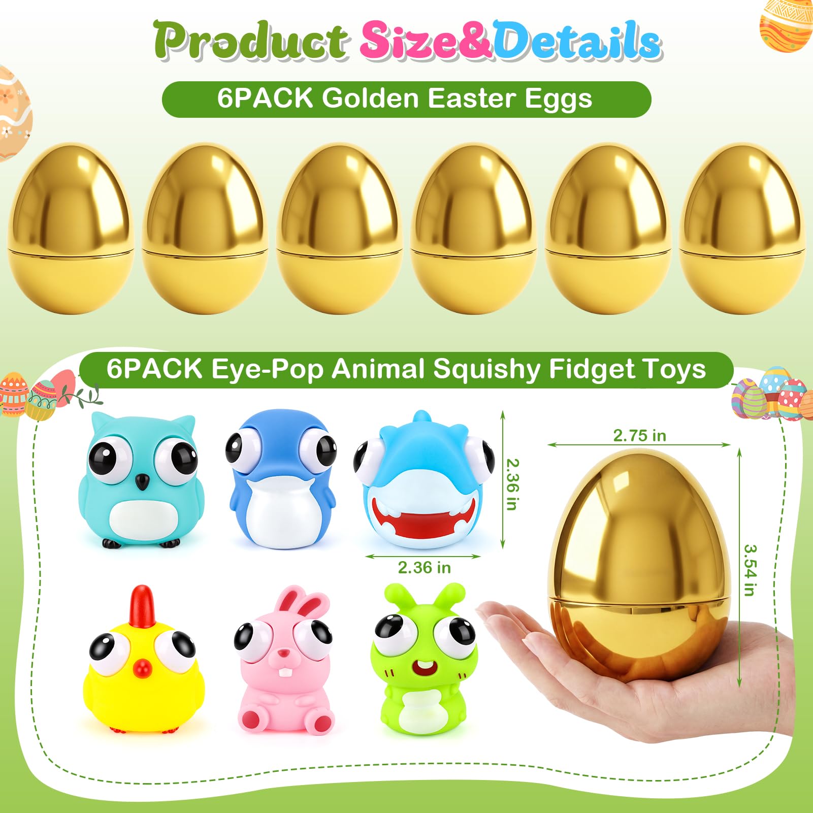 Gralima pop-eye squeeze animals with eyes that pop for interactive fun.