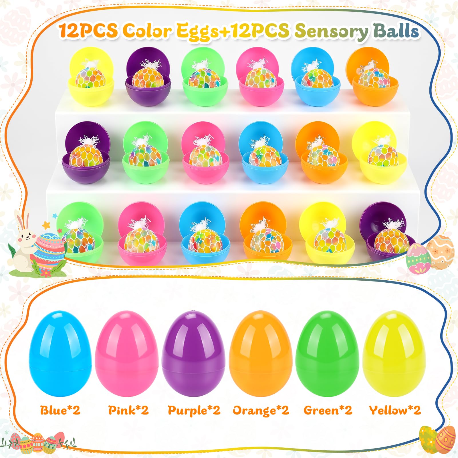 Gralima stress relief balls made of soft TPR for squeezable sensory fun.