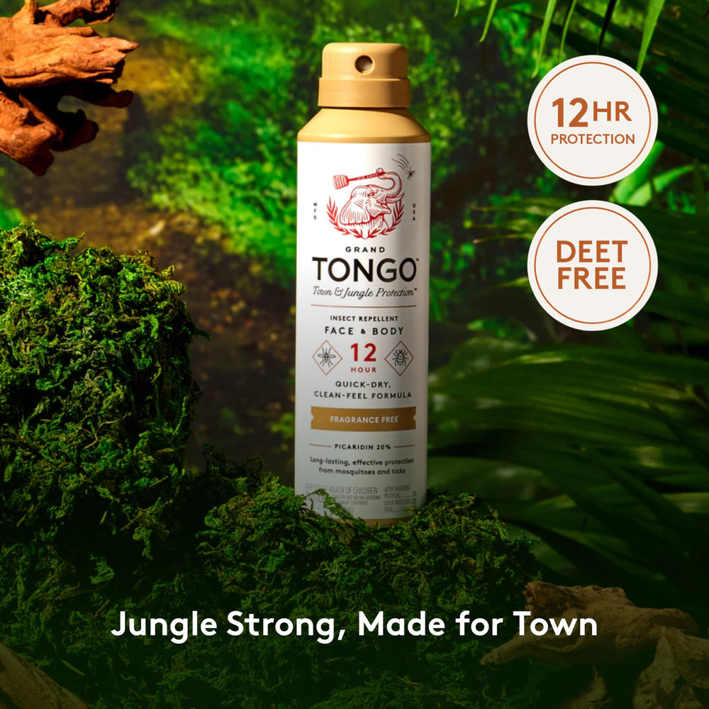 Outdoor usage scene featuring a family enjoying a hike with long-lasting defense