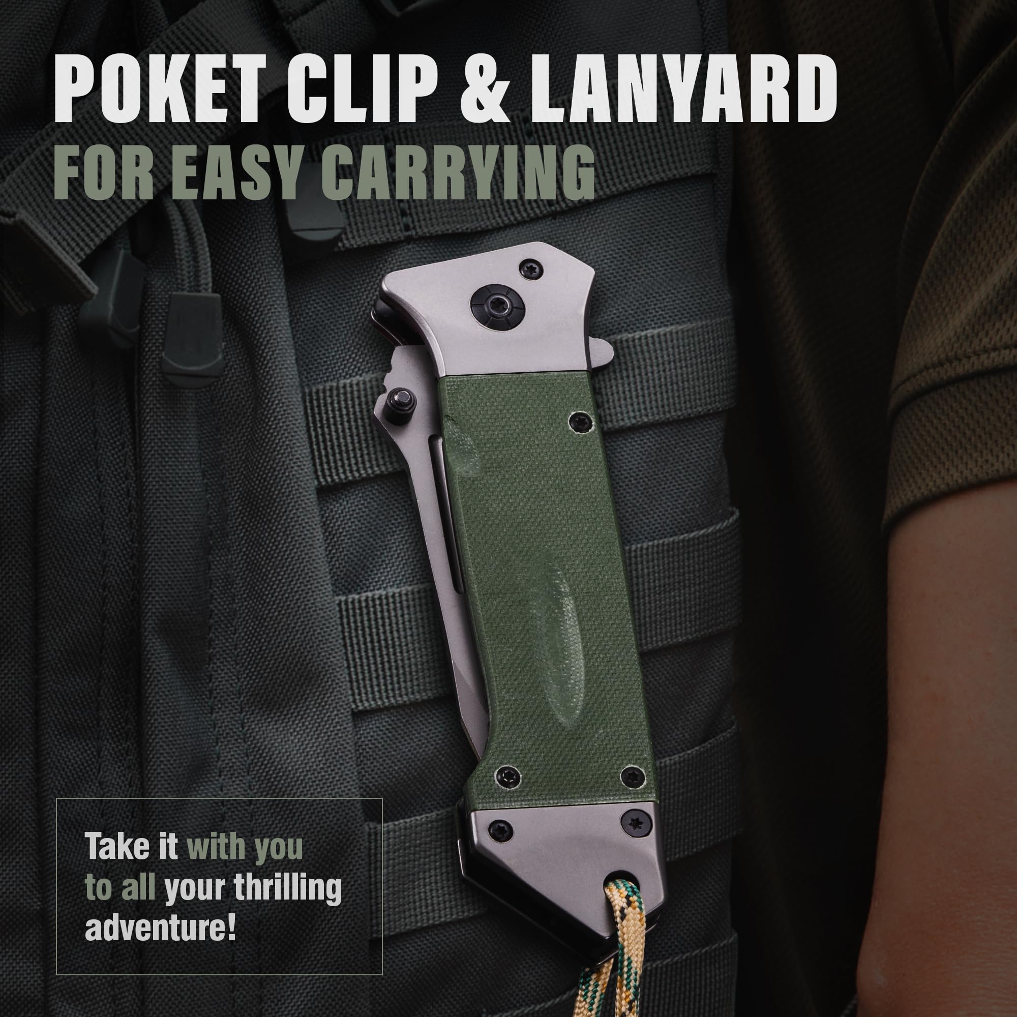 Grand Way open blade reveals smooth deployment and one-handed use.