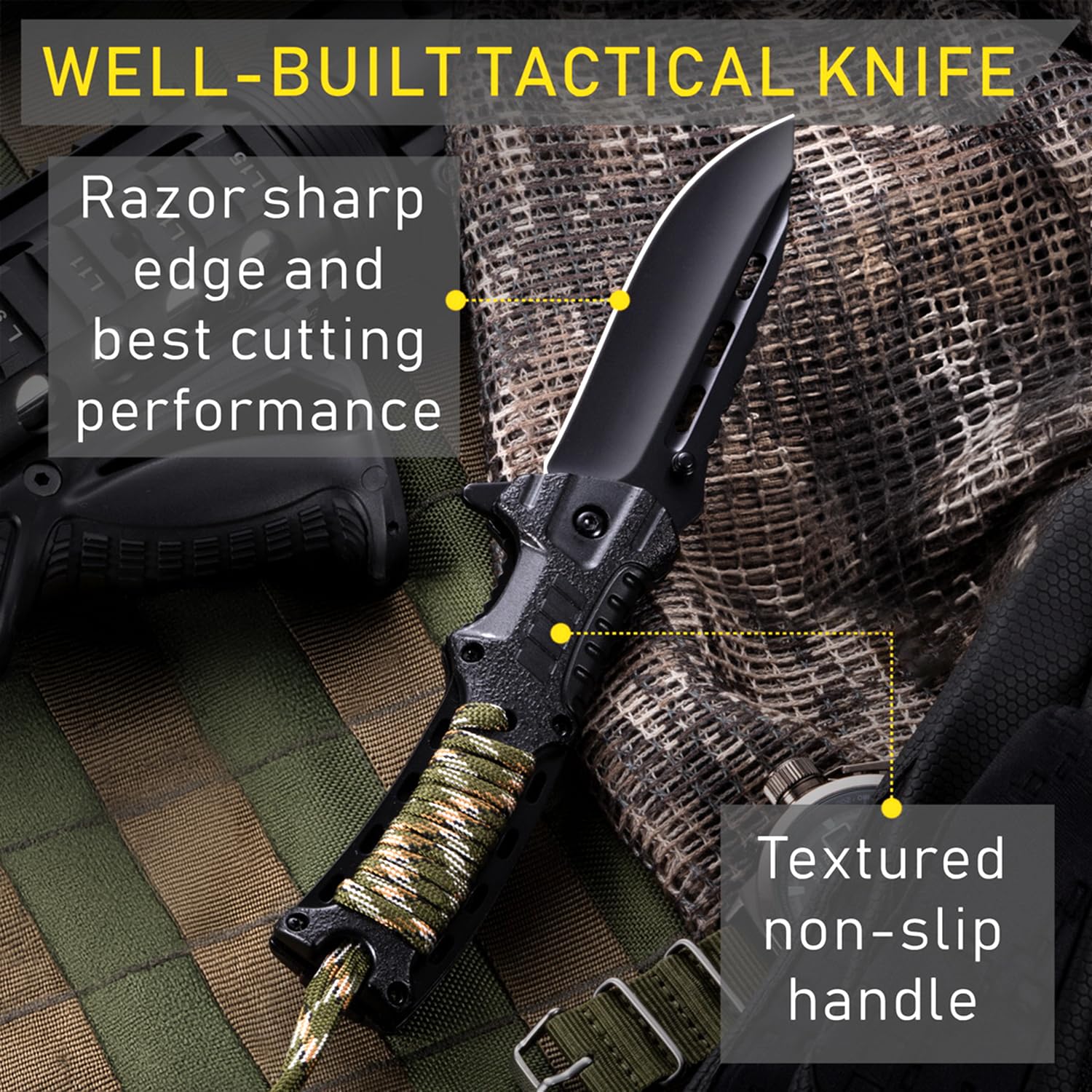 Grand Way knife with pocket clip for easy daily carry