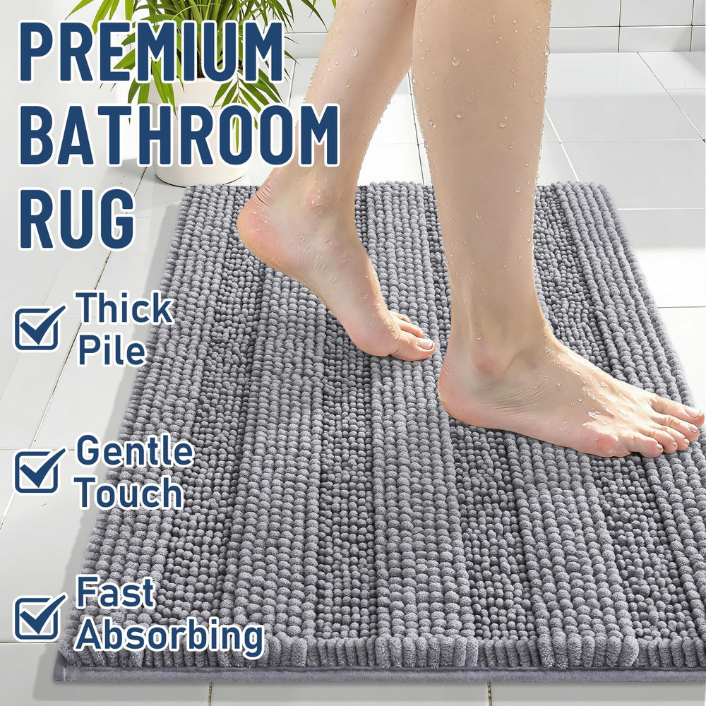 Grandaily machine-washable shower rug for easy care and quick drying