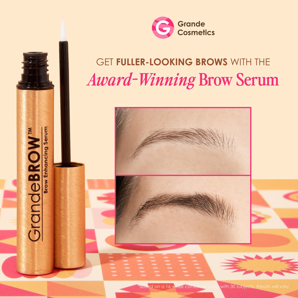 GrandeBROW brush close-up for even brow coverage
