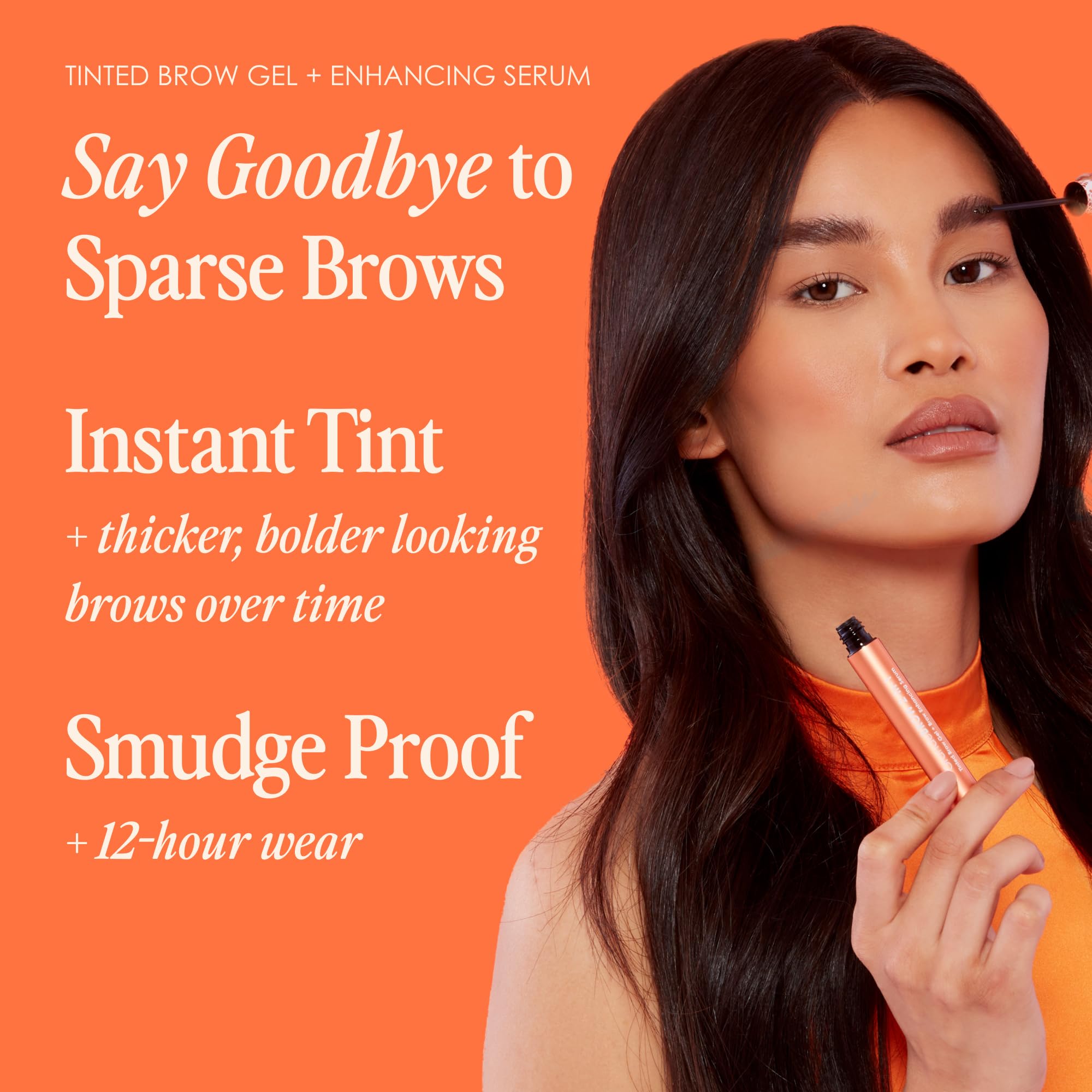 GrandeBROW brow-enhancing serum bottle for conditioning and potential fullness over time