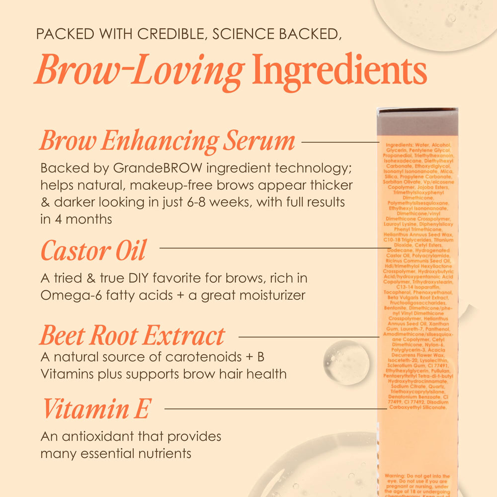 GrandeBROW fills, shapes, and defines brows with precise brush control