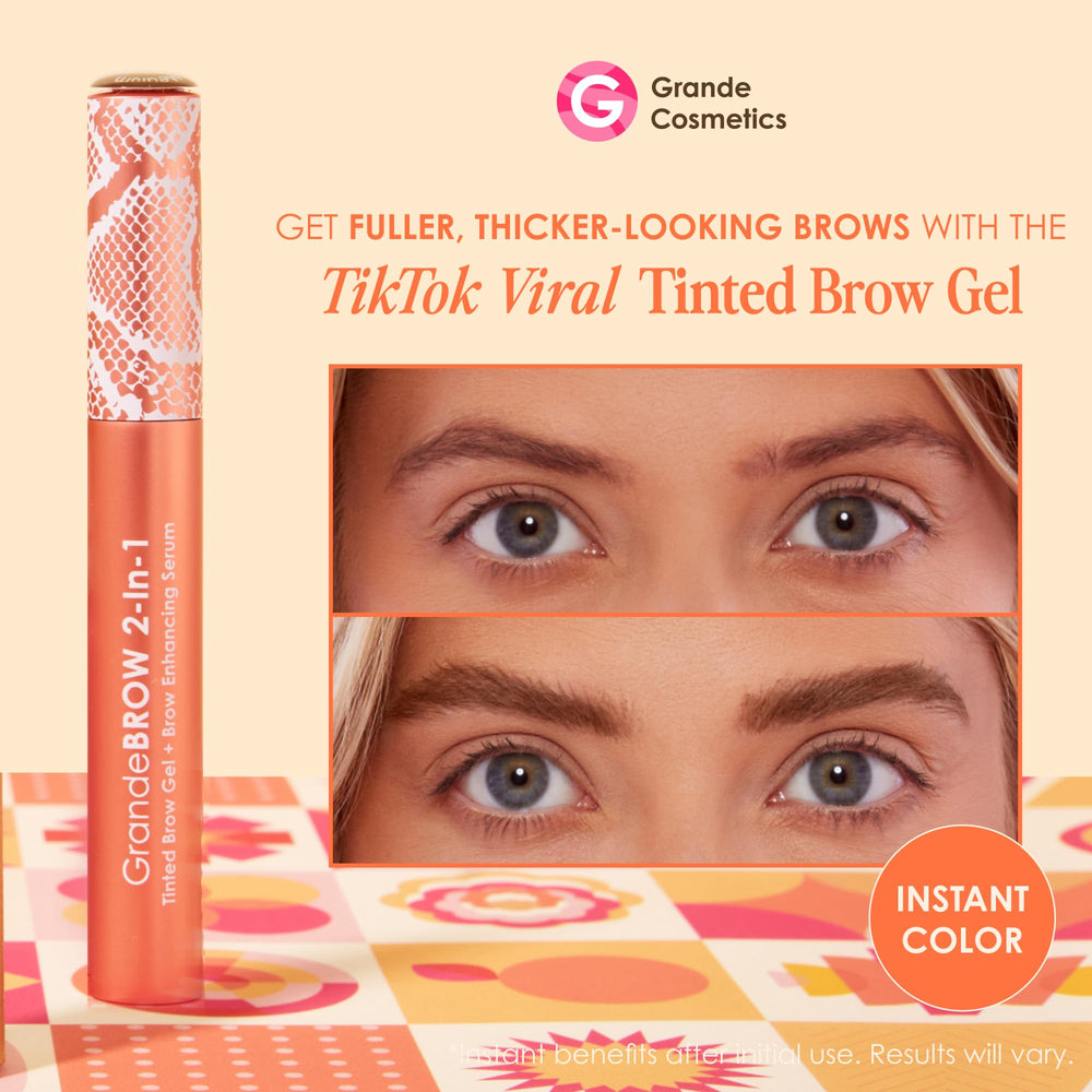 GrandeBROW mini fibers create fuller brow look with soft texture